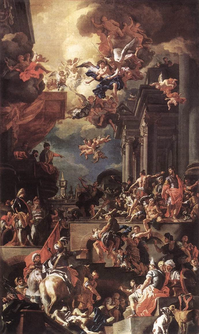 Il massacro dei Giustiniani a Chios - Museo Nazionale di Capodimonte, Naples